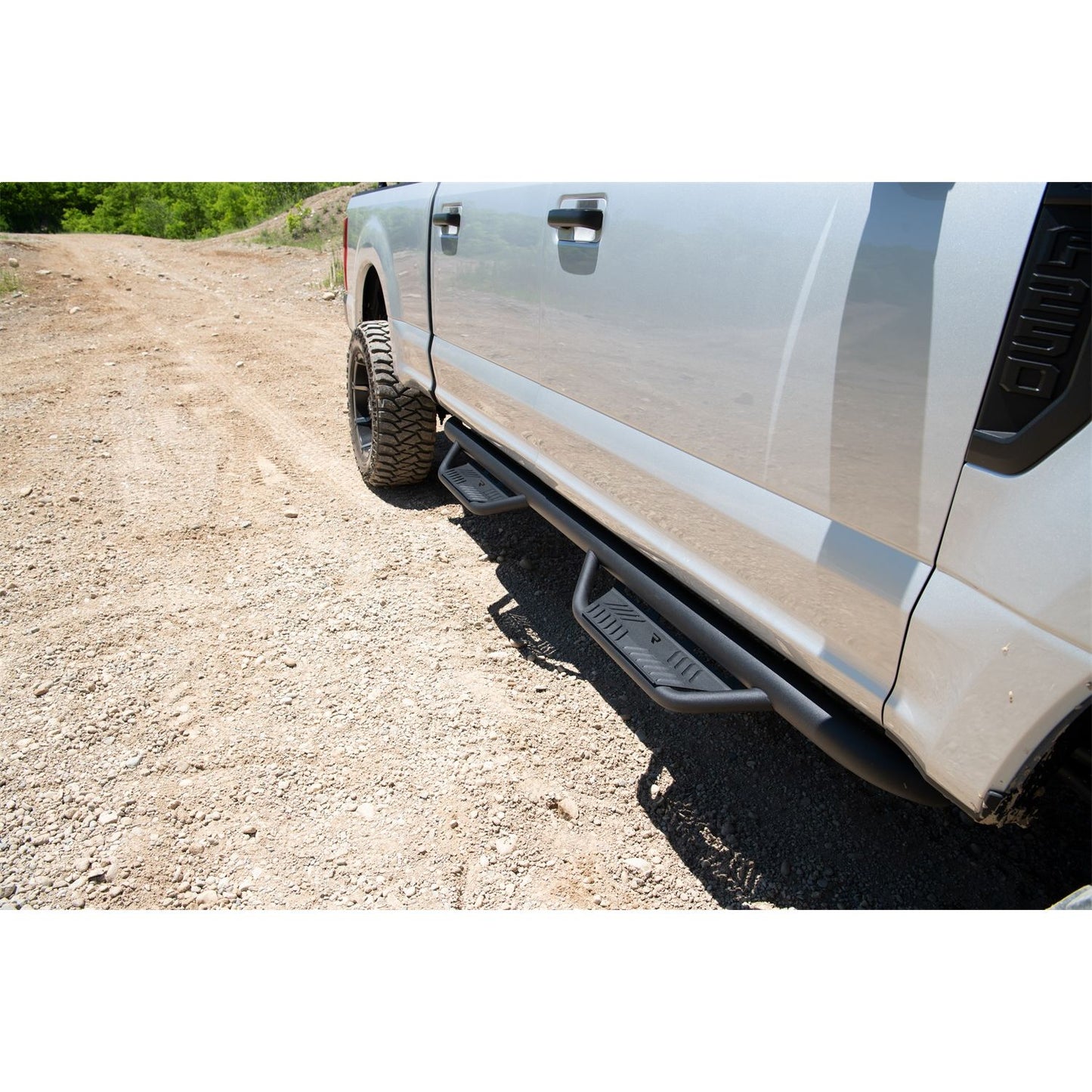 N-Fab | Podium LG-Cab Len (2 Steps)-99-16 F250/350/450/550 Crew-TX Blk | HPF9984CC-TX