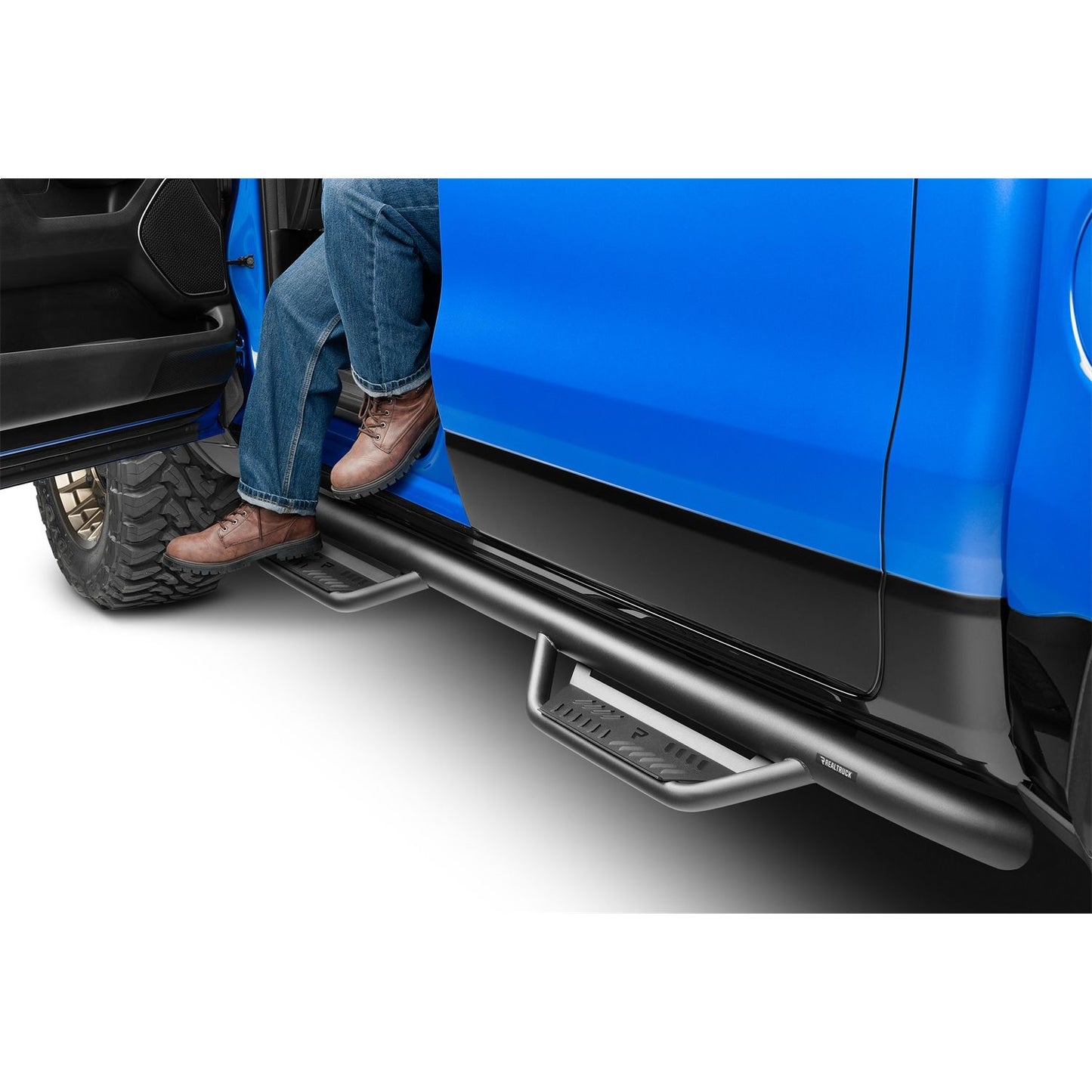 N-Fab | Podium LG-Cab Len (2 Steps)-15.5-18 (19-24 Classic) Ram 1500 Crew-TX Blk | HPD1584CC-TX
