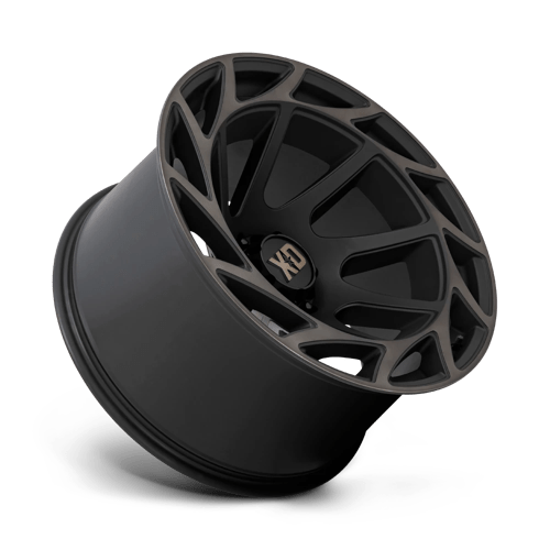 XD XD860 ONSLAUGHT Satin Black W/ Bronze Tint wheel showcasing rugged design and aggressive styling.