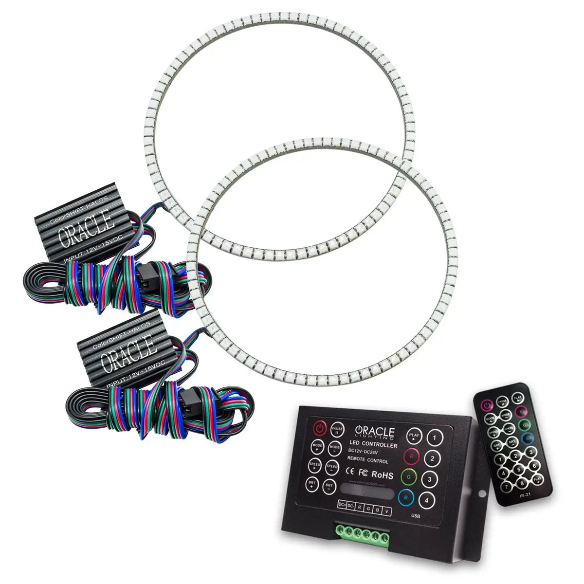 ORACLE Lighting | Surface Mount Headlight Halo Kits | Wrangler JL / Gladiator JT | Select Kit Options