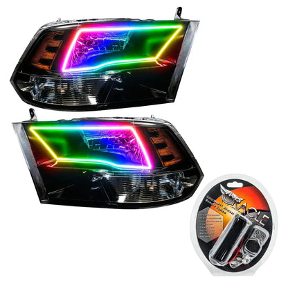 ORACLE Lighting | Pre-Assembled Halo Headlights | RAM Dual / Quad | 7121-001, 7121-335