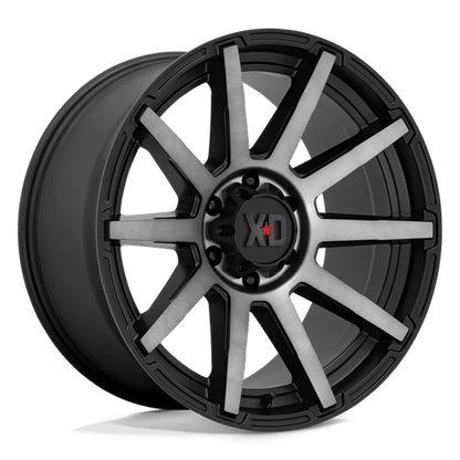 XD XD847 OUTBREAK Satin Black W/ Gray Tint wheel showcasing aggressive performance for trucks and SUVs.