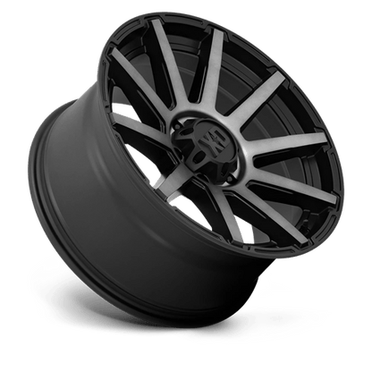 XD XD847 OUTBREAK Satin Black W/ Gray Tint aggressive truck wheel design