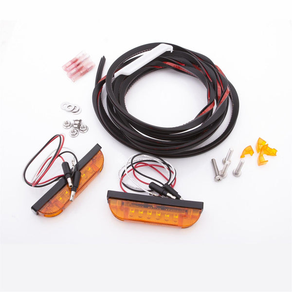 BUSHWACKER | Wire LED Marker Light Kit | 1987-95 Jeep Wrangler YJ  1997-2006 Jeep Wrangler TJ | PK1-LT1-0003