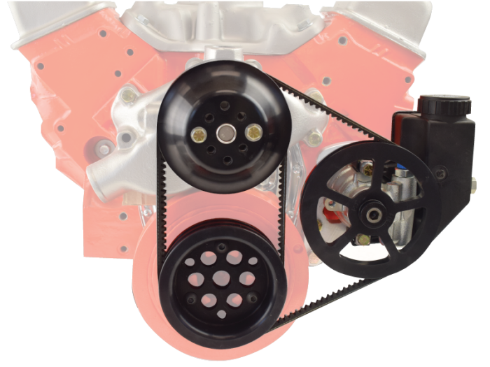 PSC Small Block GM Serpentine Pulleys – Crankshaft & Water Pump Options - product image 2