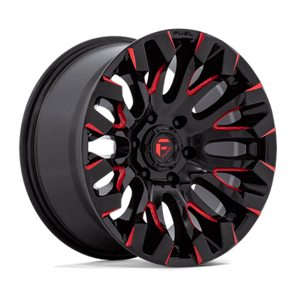 FUEL D829 QUAKE Gloss Black Milled Red Tint