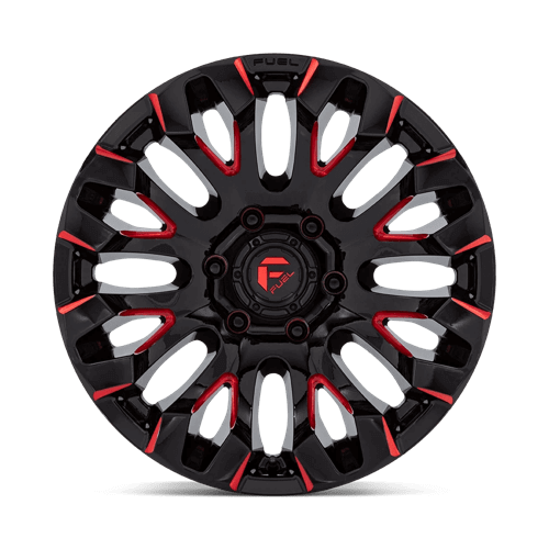 FUEL D829 QUAKE Gloss Black Milled Red Tint