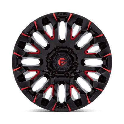 FUEL D829 QUAKE Gloss Black Milled Red Tint