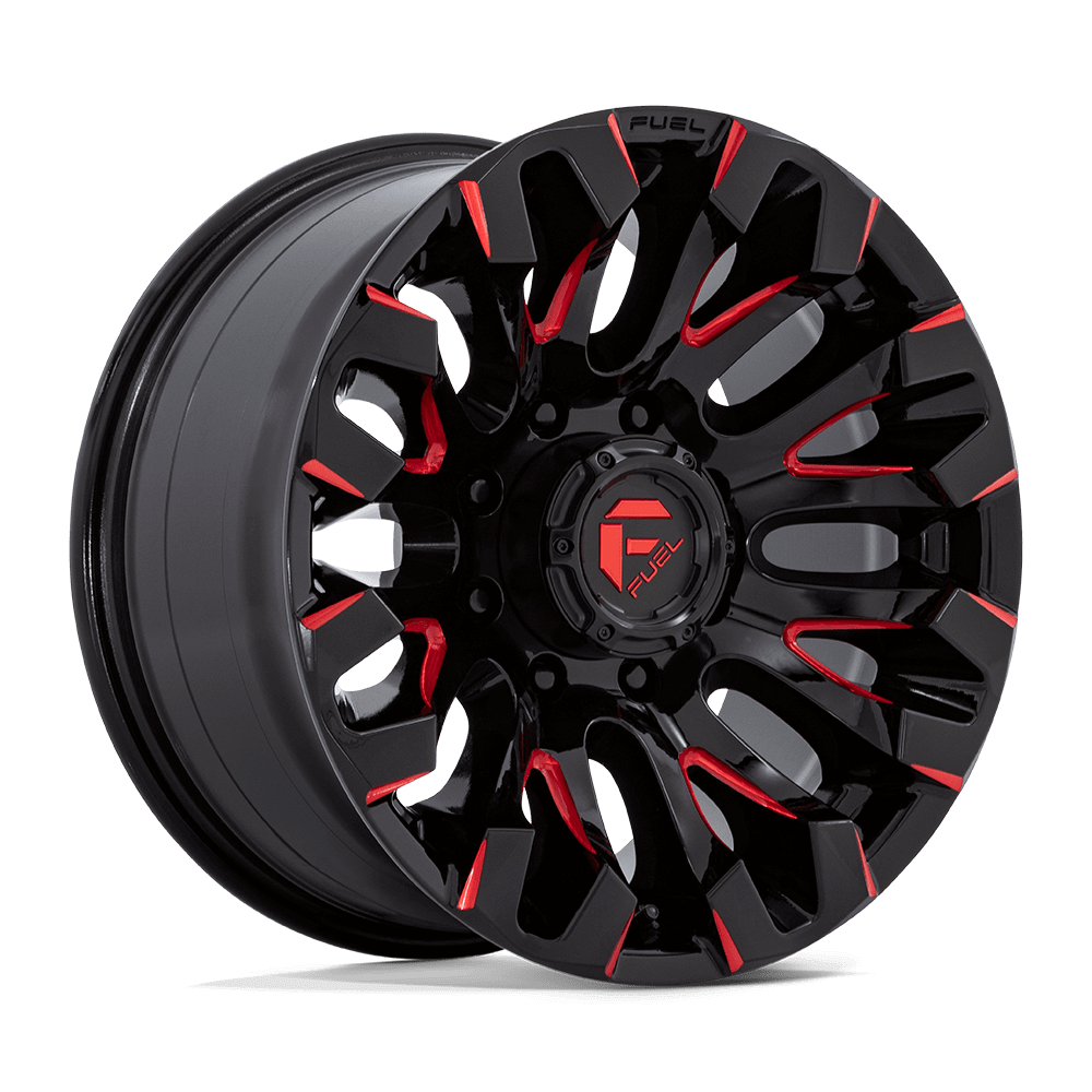 FUEL D829 QUAKE Gloss Black Milled Red Tint
