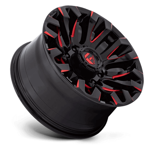 FUEL D829 QUAKE Gloss Black Milled Red Tint