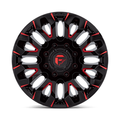 FUEL D829 QUAKE Gloss Black Milled Red Tint
