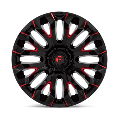 FUEL D829 QUAKE Gloss Black Milled Red Tint