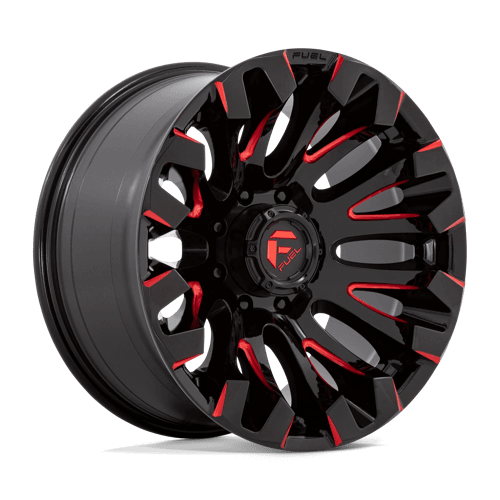 FUEL D829 QUAKE Gloss Black Milled Red Tint