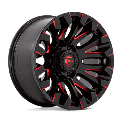 FUEL D829 QUAKE Gloss Black Milled Red Tint