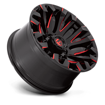 FUEL D829 QUAKE Gloss Black Milled Red Tint