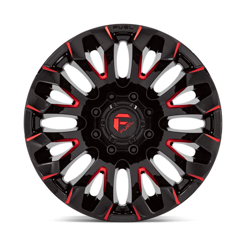 FUEL D829 QUAKE Gloss Black Milled Red Tint