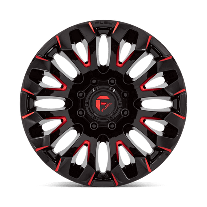 FUEL D829 QUAKE Gloss Black Milled Red Tint