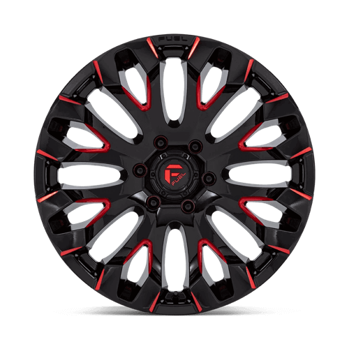 FUEL D829 QUAKE Gloss Black Milled Red Tint