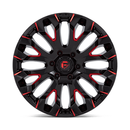 FUEL D829 QUAKE Gloss Black Milled Red Tint