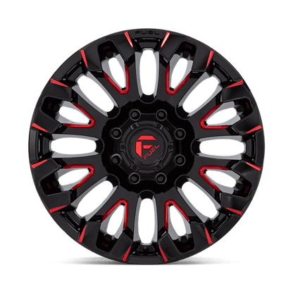 FUEL D829 QUAKE Gloss Black Milled Red Tint