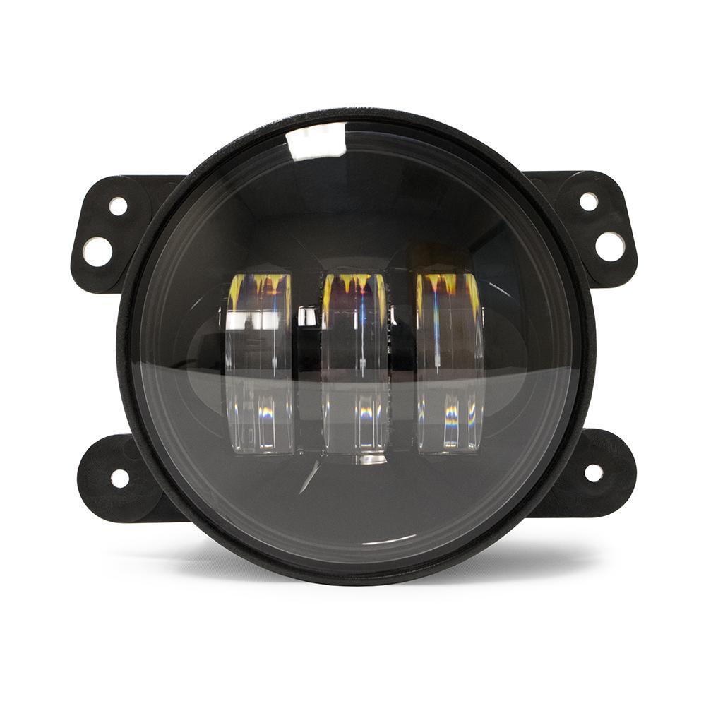 DV8 OFF-ROAD | 2007 2018 Jeep Wrangler JK JKU 4 inch Round Fog Lights  | R4FL16W3W