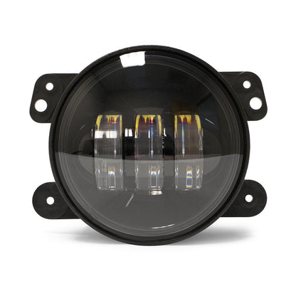DV8 OFF-ROAD | 2007 2018 Jeep Wrangler JK JKU 4 inch Round Fog Lights  | R4FL16W3W