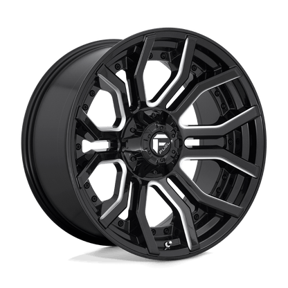 FUEL D711 RAGE Gloss Black Milled