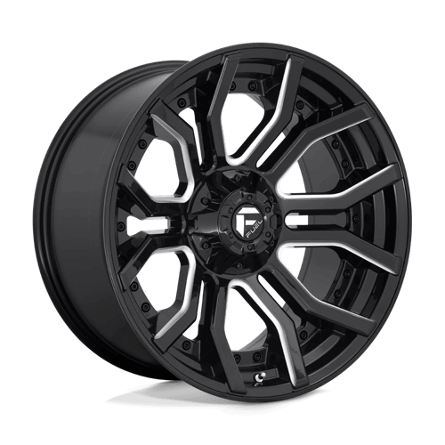 FUEL D711 RAGE Gloss Black Milled