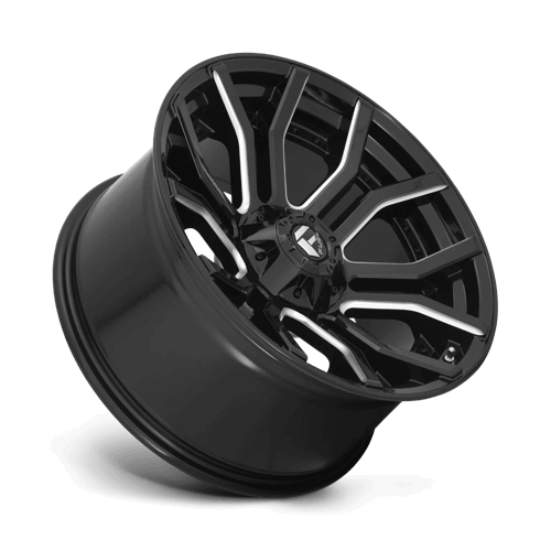FUEL D711 RAGE Gloss Black Milled