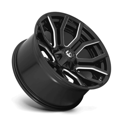 FUEL D711 RAGE Gloss Black Milled