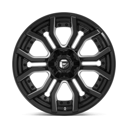 FUEL D711 RAGE Gloss Black Milled