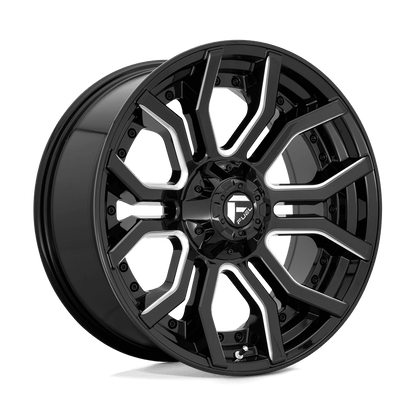 FUEL D711 RAGE Gloss Black Milled