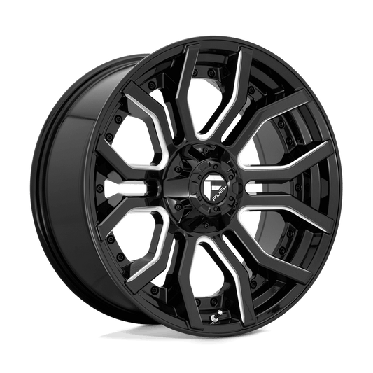 FUEL D711 RAGE Gloss Black Milled