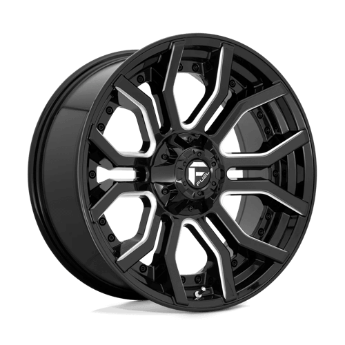 FUEL D711 RAGE Gloss Black Milled