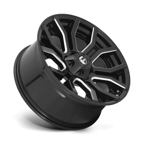 FUEL D711 RAGE Gloss Black Milled