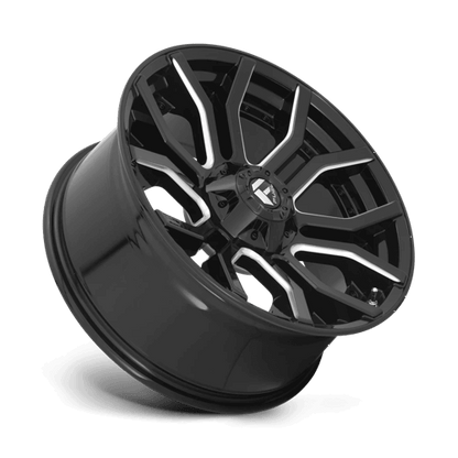 FUEL D711 RAGE Gloss Black Milled