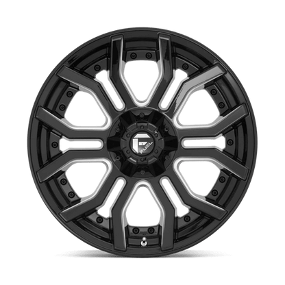 FUEL D711 RAGE Gloss Black Milled