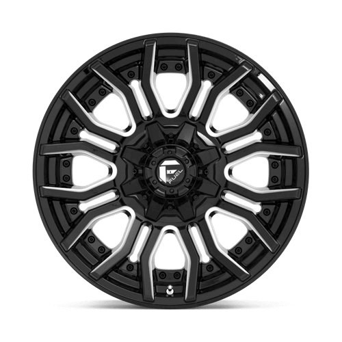 FUEL D711 RAGE Gloss Black Milled
