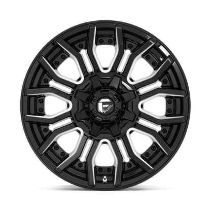 FUEL D711 RAGE Gloss Black Milled