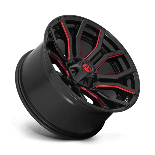 FUEL D712 RAGE Gloss Black Red Tinted Clear