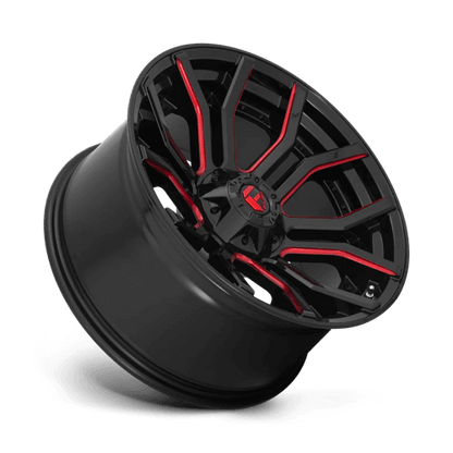 FUEL D712 RAGE Gloss Black Red Tinted Clear