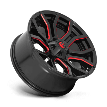 FUEL D712 RAGE Gloss Black Red Tinted Clear