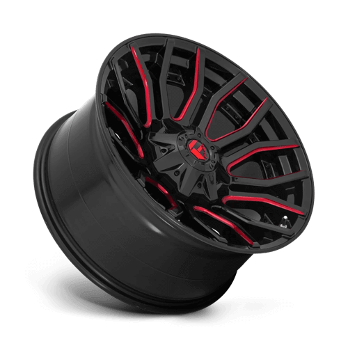 FUEL D712 RAGE Gloss Black Red Tinted Clear