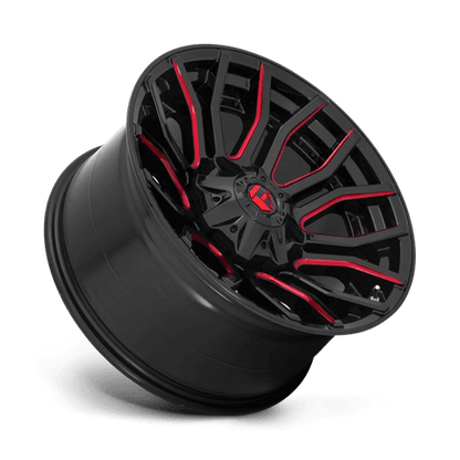 FUEL D712 RAGE Gloss Black Red Tinted Clear