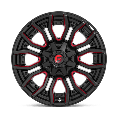 FUEL D712 RAGE Gloss Black Red Tinted Clear