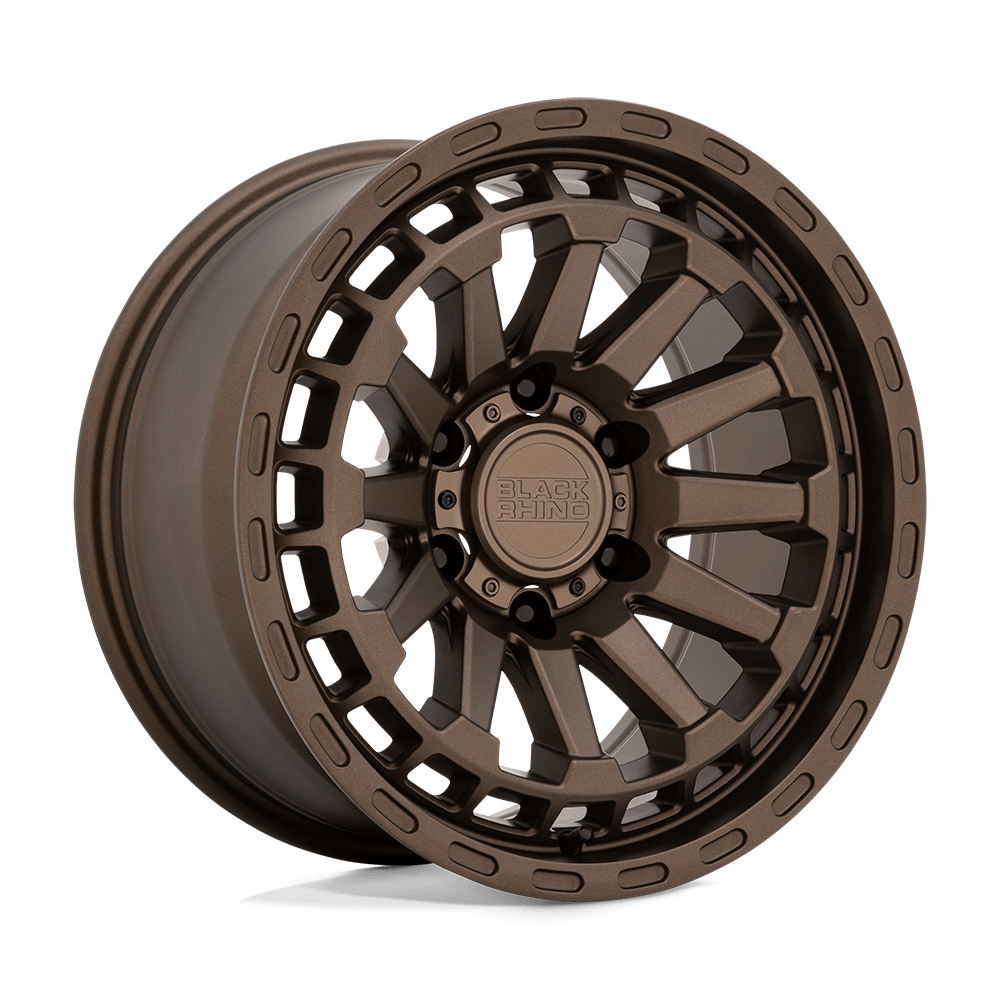 Black Rhino RAID Matte Bronze wheel featuring a concave multi-spoke design and rugged matte finish.