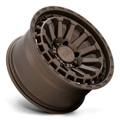 Black Rhino RAID Matte Bronze wheel showcasing a rugged design perfect for adventure vehicles.