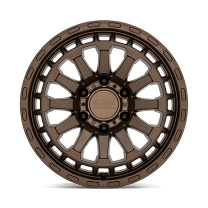 Black Rhino RAID Matte Bronze wheel with multi-spoke design and rugged finish, perfect for adventure vehicles.