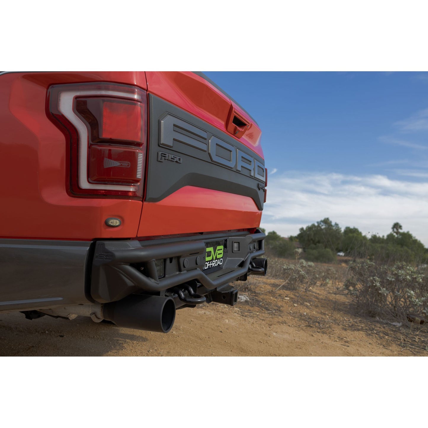 DV8 OFF-ROAD | 2017 2020 Ford F 150 Raptor Tube Rear Bumper  | RBFR1-01