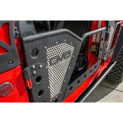 DV8 OFF-ROAD | 2018 2025 Jeep Wrangler JL JLU Gladiator JT Front Rock Doors  | RDJL-01F